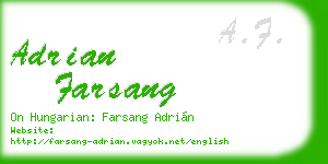 adrian farsang business card